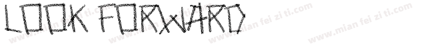 look forward字体转换
